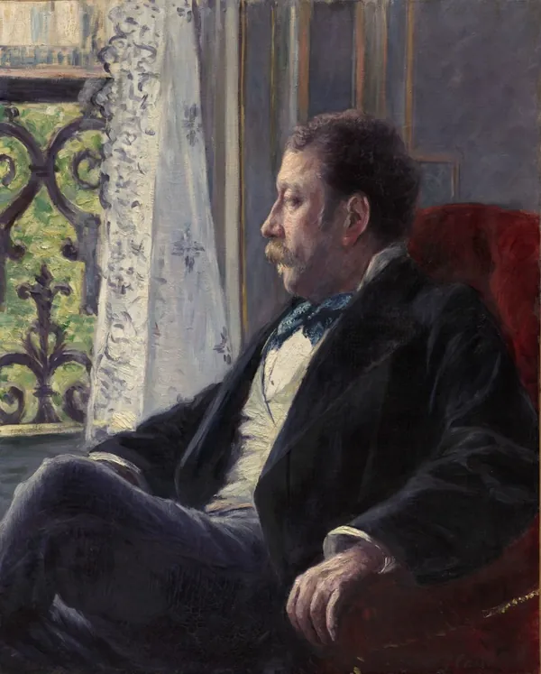Retrato de um Homem, pintura de Gustave Caillebotte, 1880